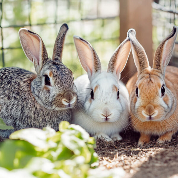 Kaninchen Freigehege