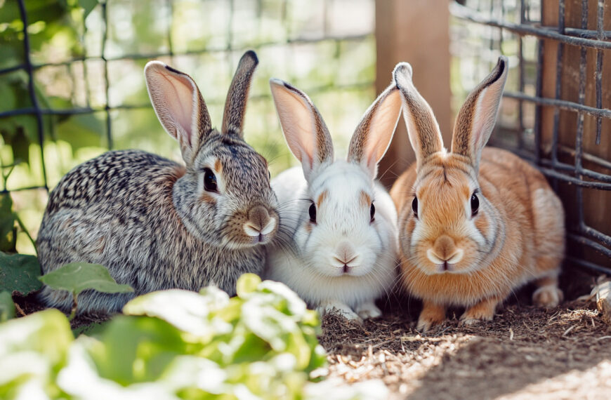 Kaninchen Freigehege