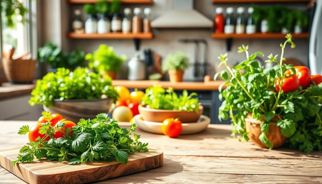 Kräuter im täglichen Speiseplan